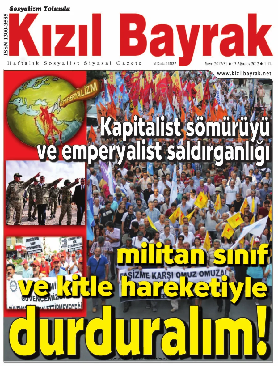 Kızılbayrak Yıl 2012 Sayı 31 03 Ağustos kapak görseli