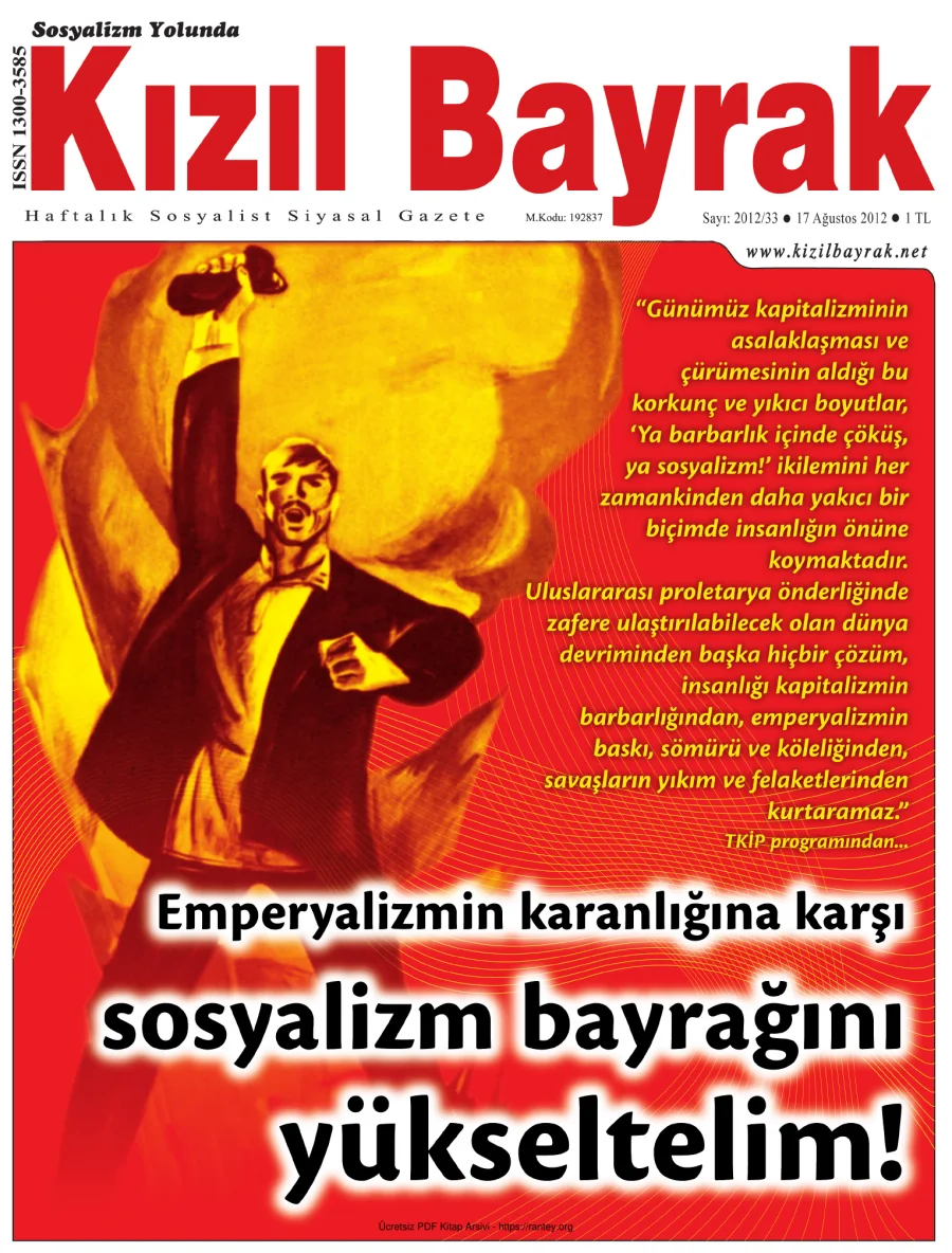Kızılbayrak Yıl 2012 Sayı 34 17 Ağustos kapak görseli
