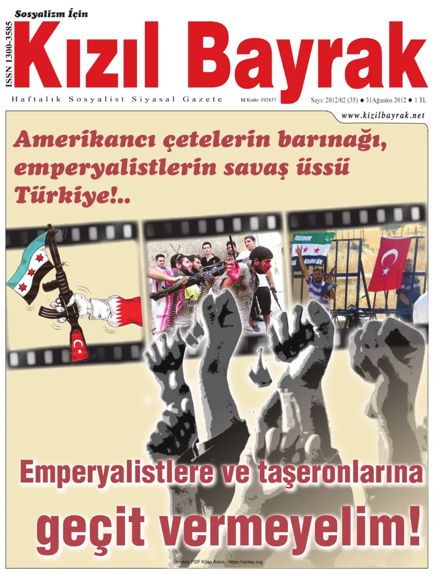Kızılbayrak Yıl 2012 Sayı 35 31 Ağustos kapak görseli