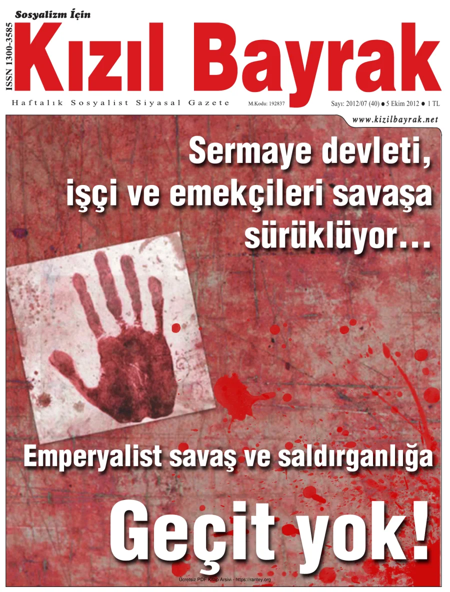 Kızılbayrak Yıl 2012 Sayı 40 05 Ekim kapak görseli