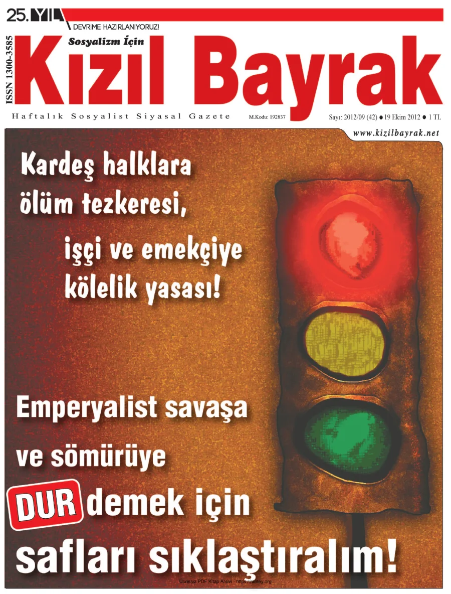 Kızılbayrak Yıl 2012 Sayı 42 19 Ekim kapak görseli