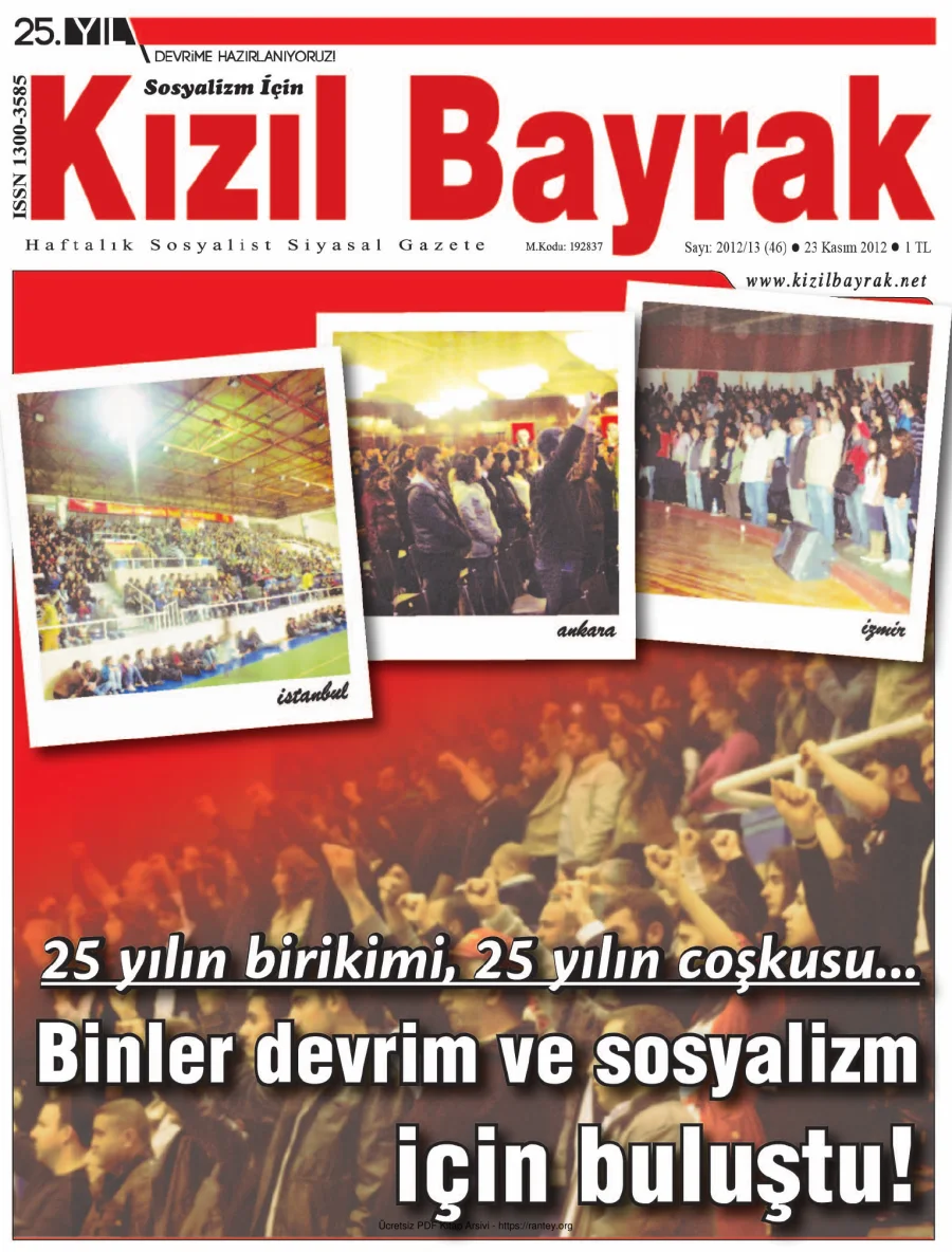 Kızılbayrak Yıl 2012 Sayı 46 23 Kasım kapak görseli