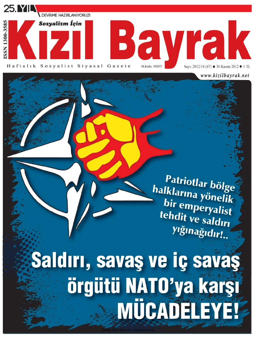 Kızılbayrak Yıl 2012 Sayı 47 30 Kasım kapak görseli