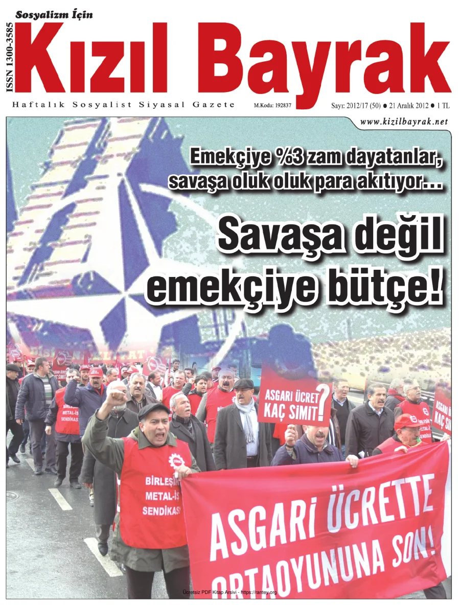 Kızılbayrak Yıl 2012 Sayı 50 21 Aralık kapak görseli