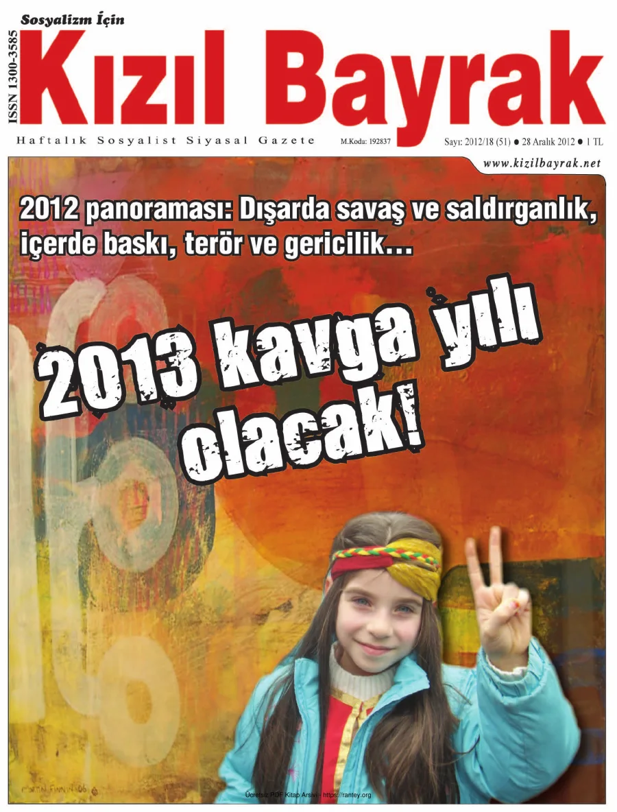 Kızılbayrak Yıl 2012 Sayı 51 28 Aralık kapak görseli