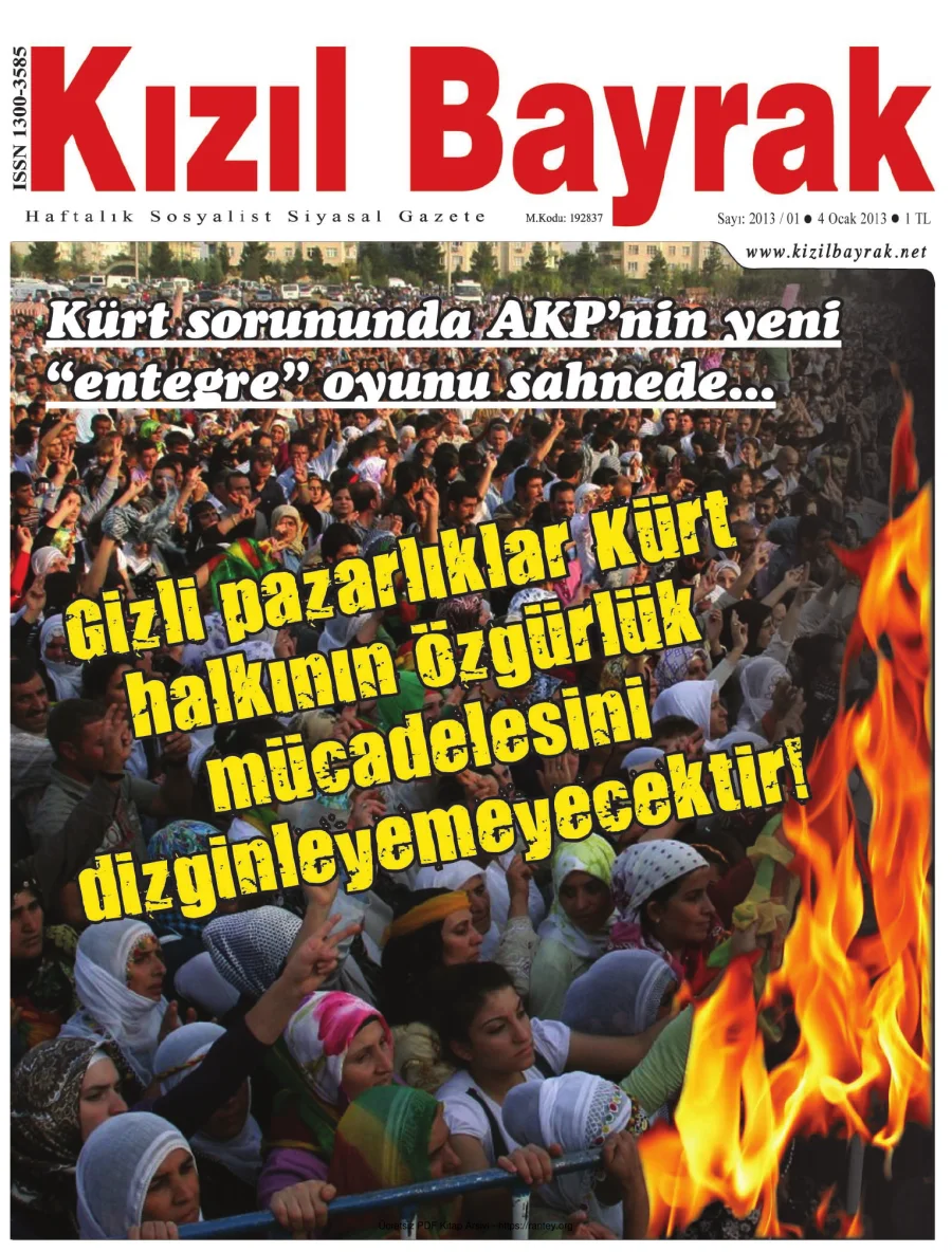 Kızılbayrak Yıl 2013 Sayı 01 04 Ocak kapak görseli