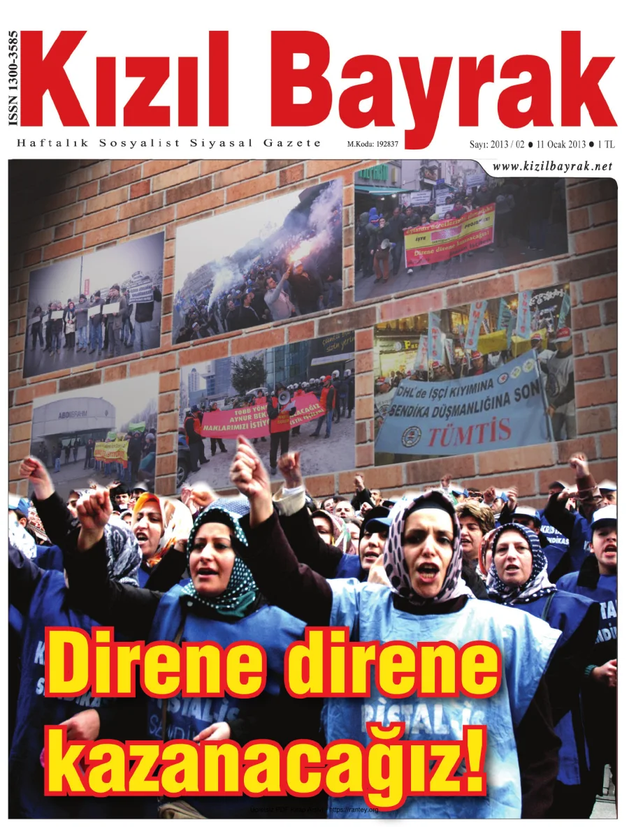 Kızılbayrak Yıl 2013 Sayı 02 11 Ocak kapak görseli