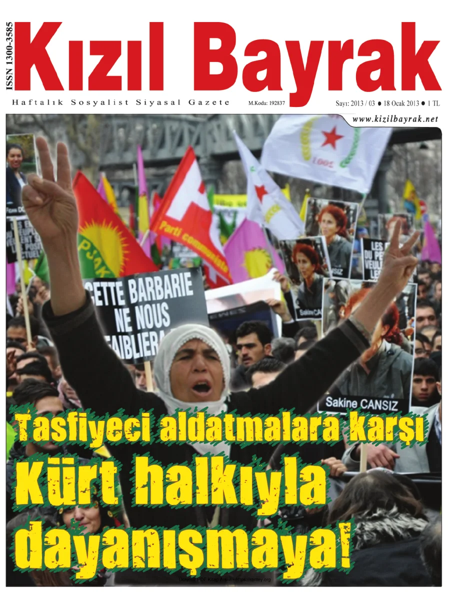 Kızılbayrak Yıl 2013 Sayı 03 18 Ocak kapak görseli