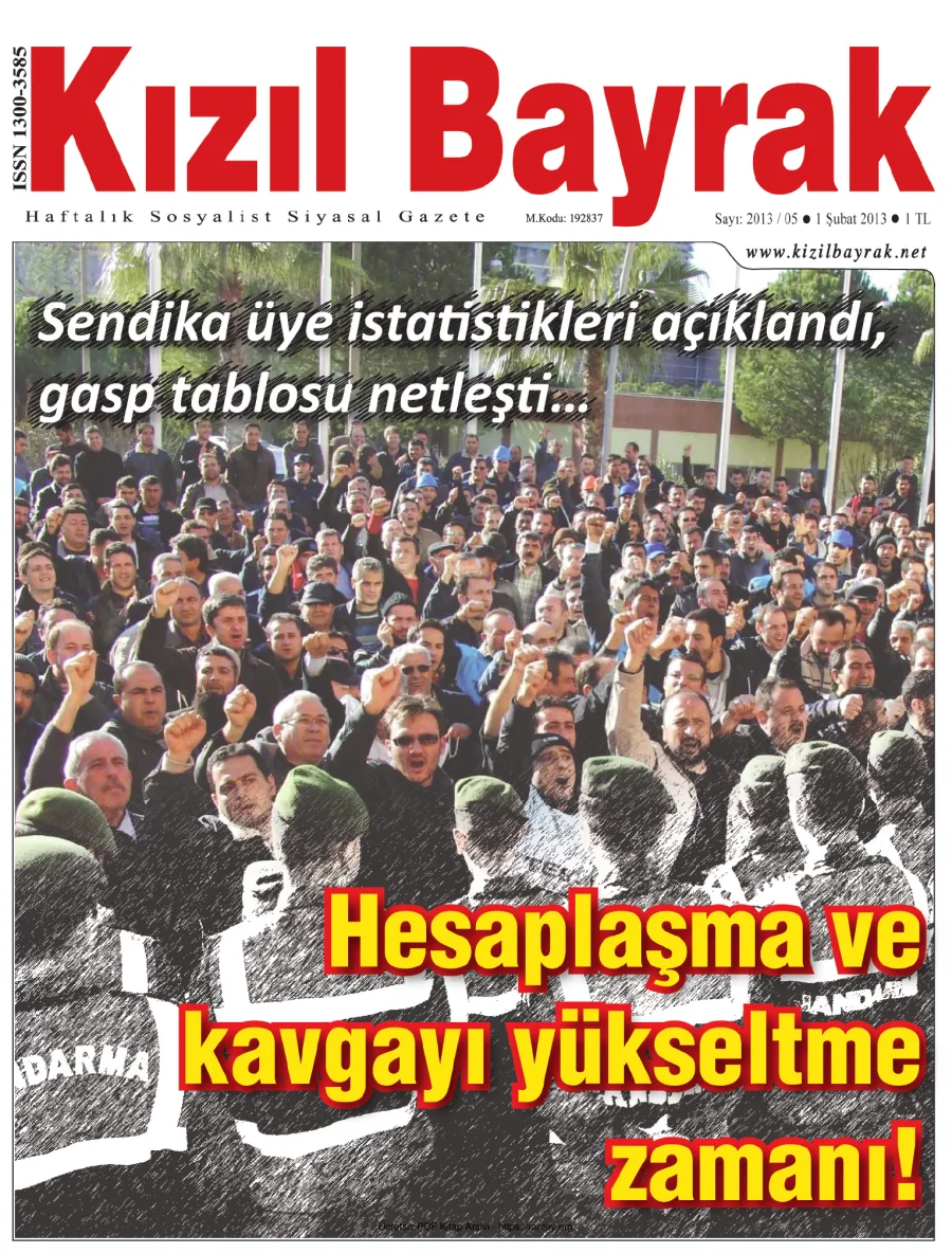 Kızılbayrak Yıl 2013 Sayı 05 01 Şubat kapak görseli
