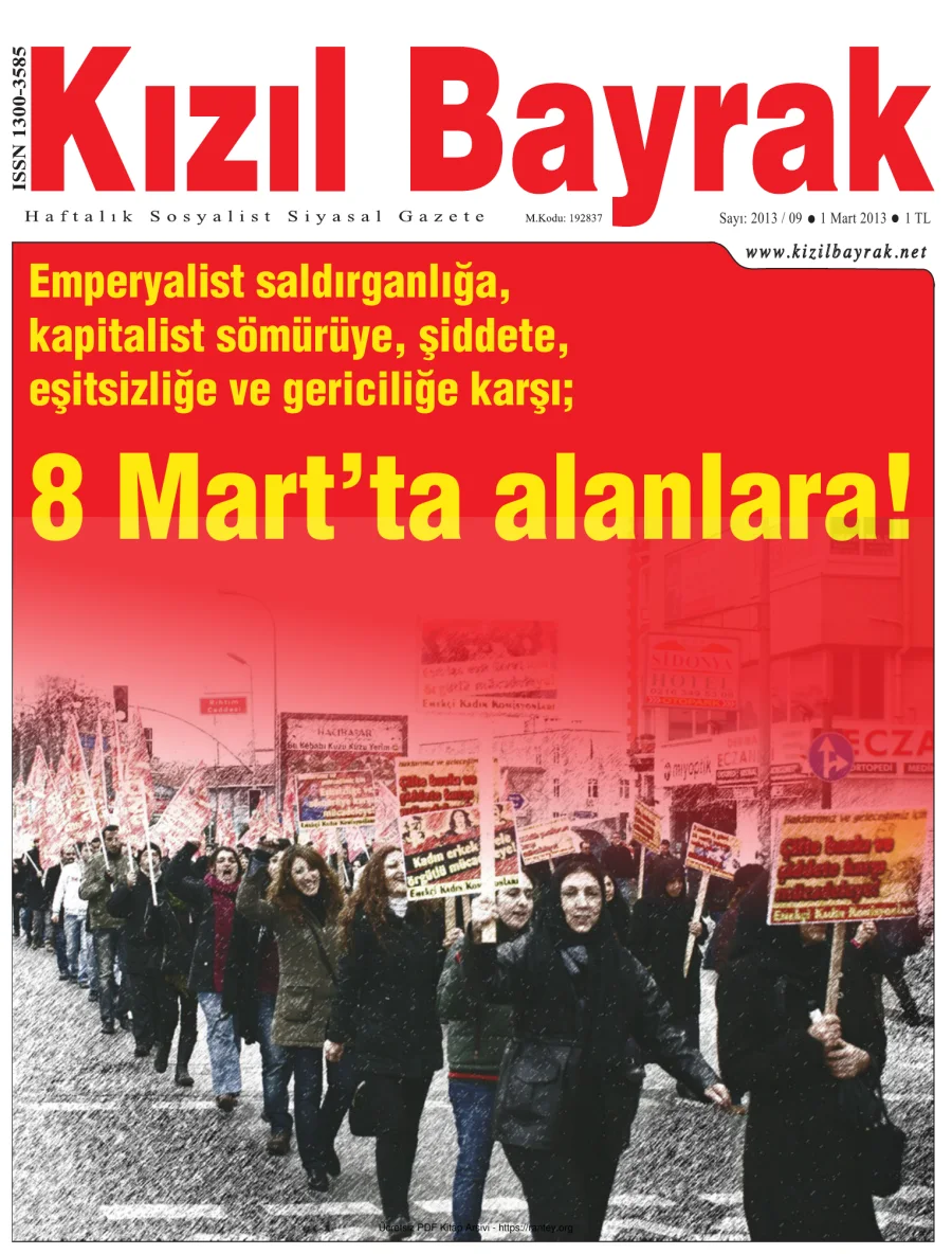 Kızılbayrak Yıl 2013 Sayı 09 01 Mart kapak görseli