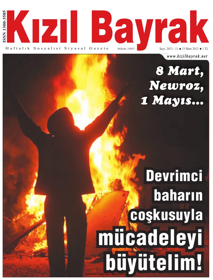 Kızılbayrak Yıl 2013 Sayı 11 15 Mart kapak görseli