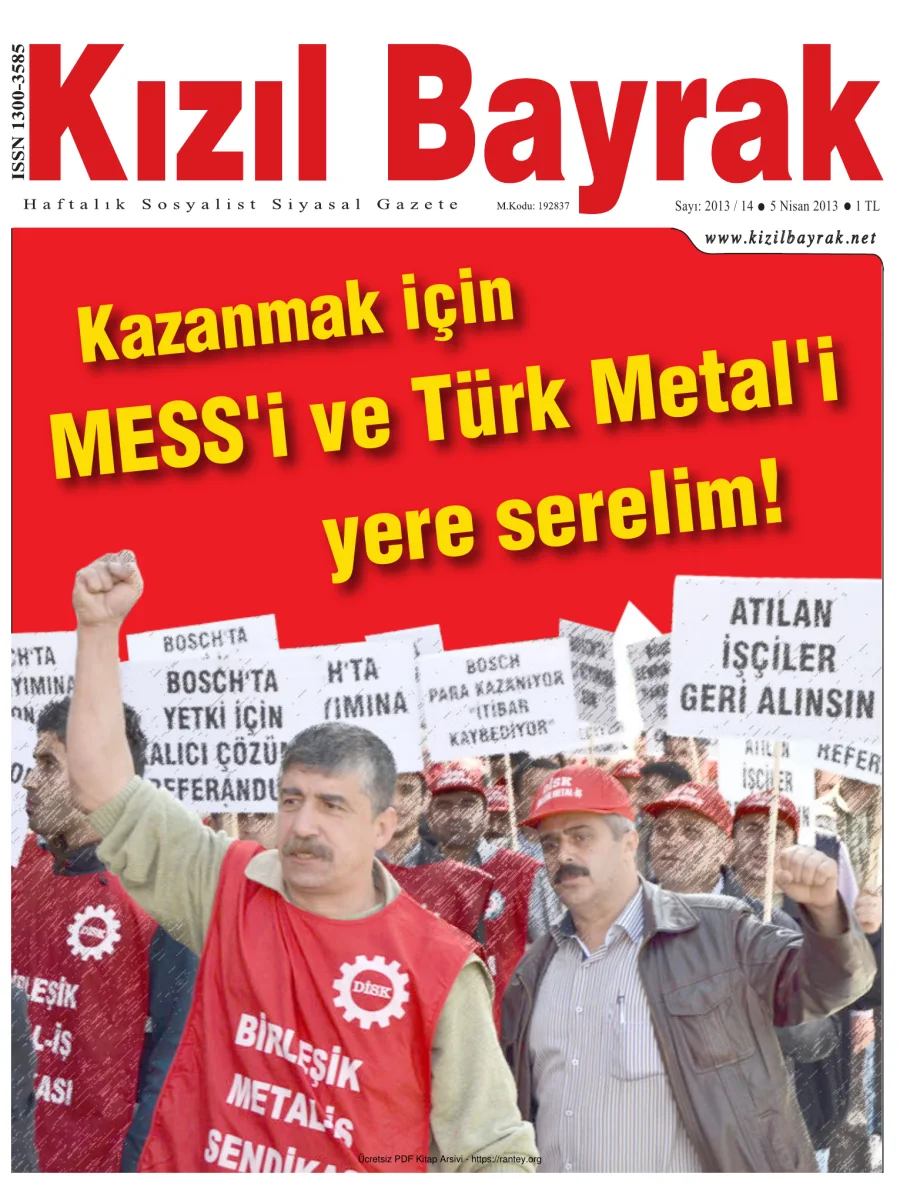 Kızılbayrak Yıl 2013 Sayı 14 05 Nisan kapak görseli