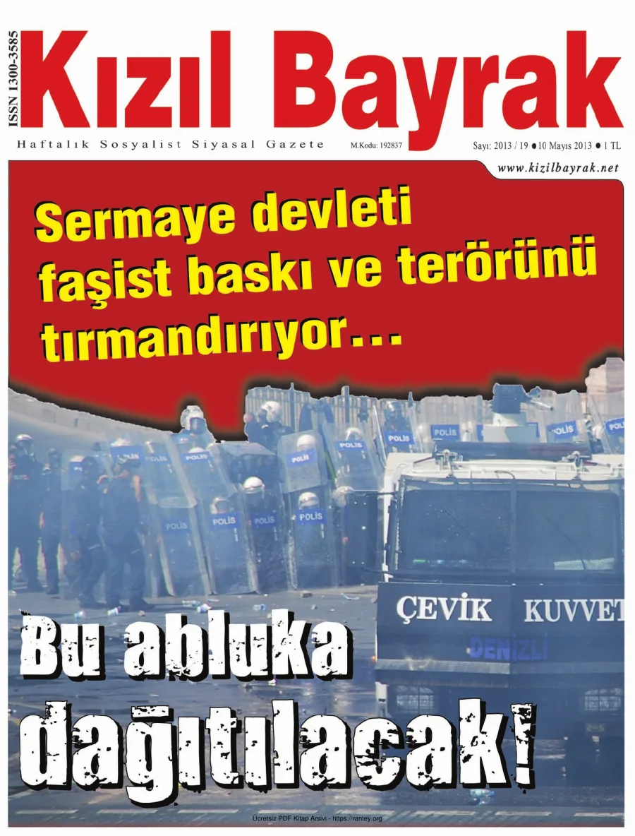 Kızılbayrak Yıl 2013 Sayı 19 10 Mayıs kapak görseli