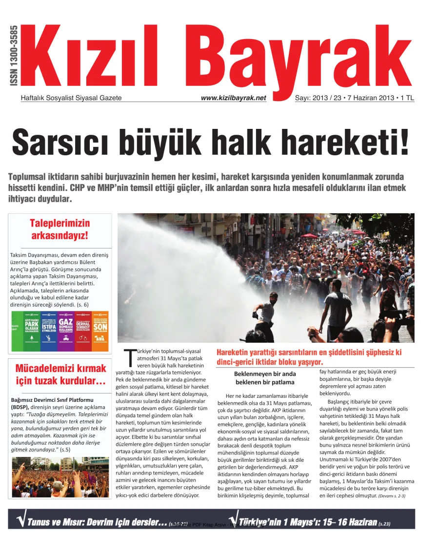 Kızılbayrak Yıl 2013 Sayı 23 07 Haziran kapak görseli