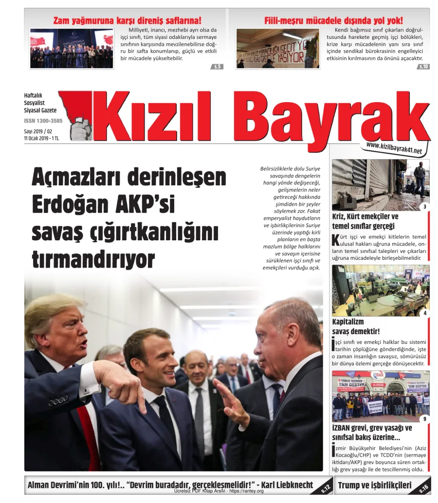 Kızılbayrak Yıl 2019 Sayı 02 11 Ocak kapak görseli