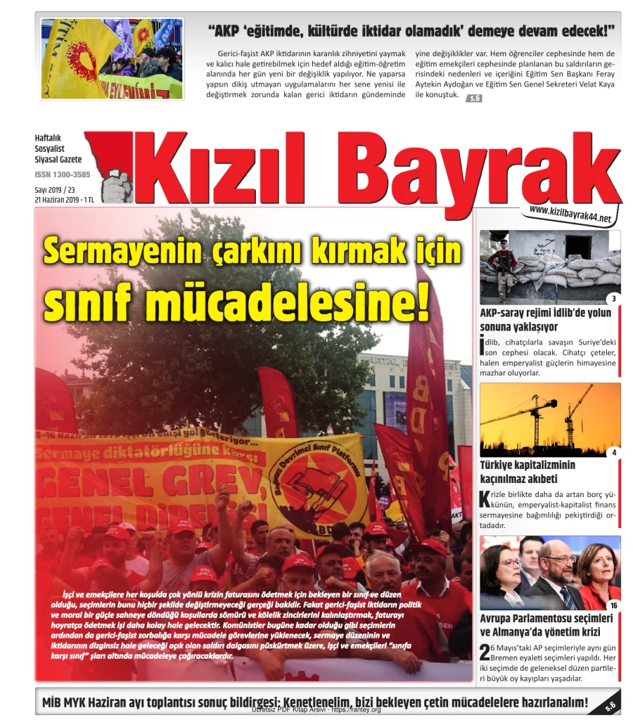 Kızılbayrak Yıl 2019 Sayı 23 21 Haziran kapak görseli