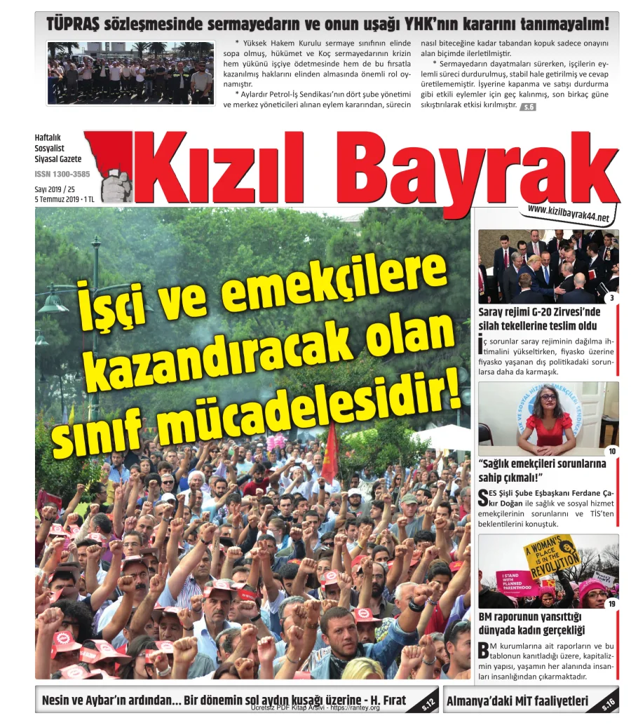 Kızılbayrak Yıl 2019 Sayı 25 05 Temmuz kapak görseli