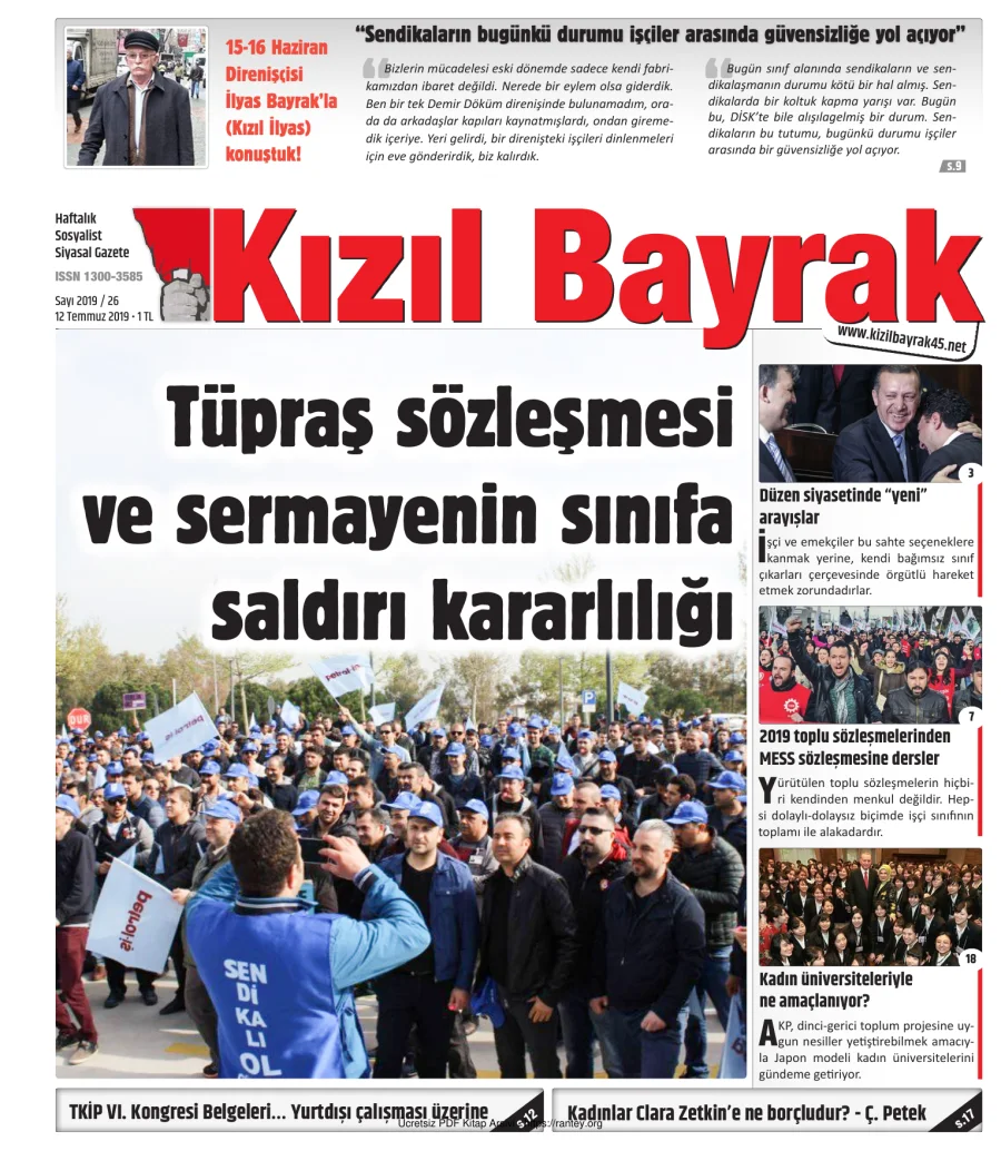 Kızılbayrak Yıl 2019 Sayı 26 12 Temmuz kapak görseli