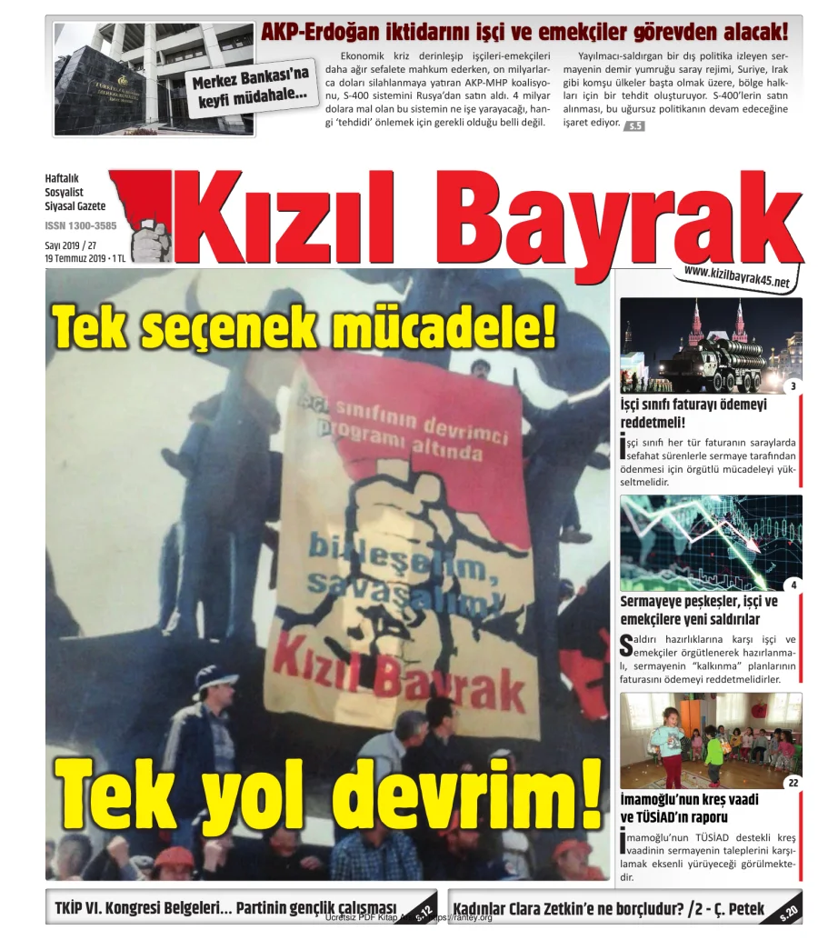 Kızılbayrak Yıl 2019 Sayı 27 19 Temmuz kapak görseli