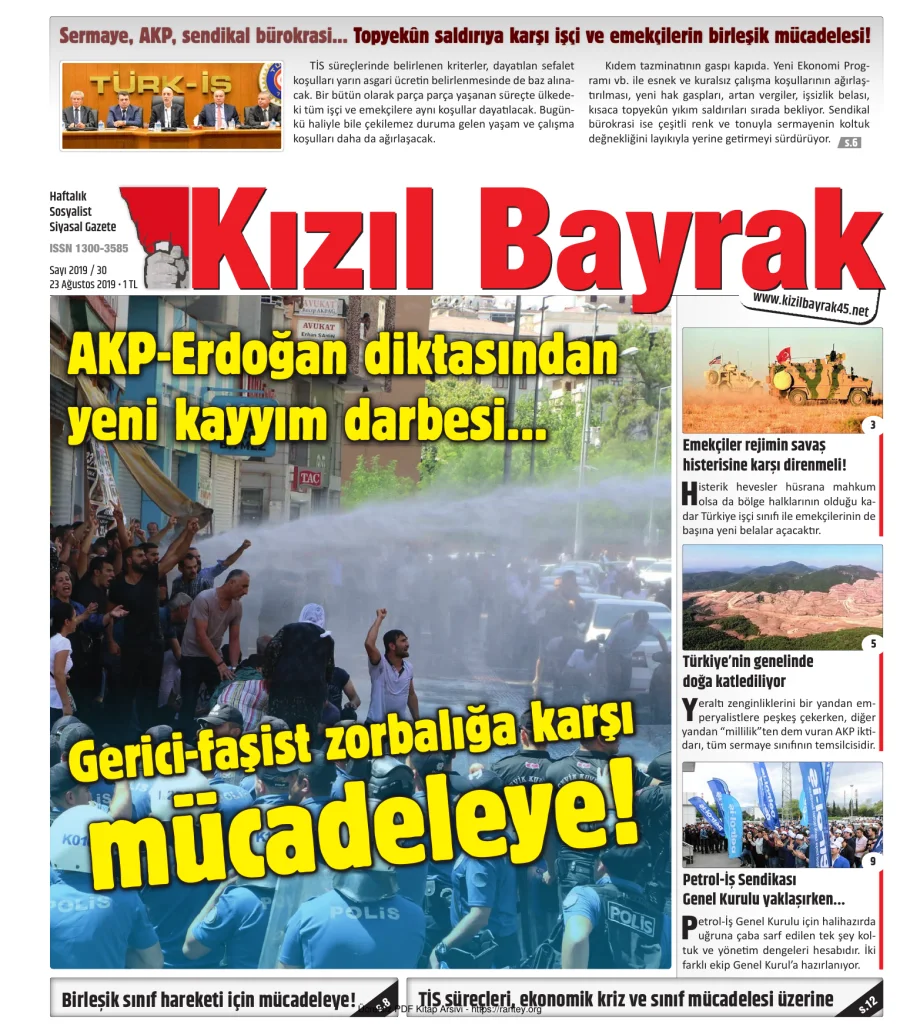 Kızılbayrak Yıl 2019 Sayı 30 23 Ağustos kapak görseli