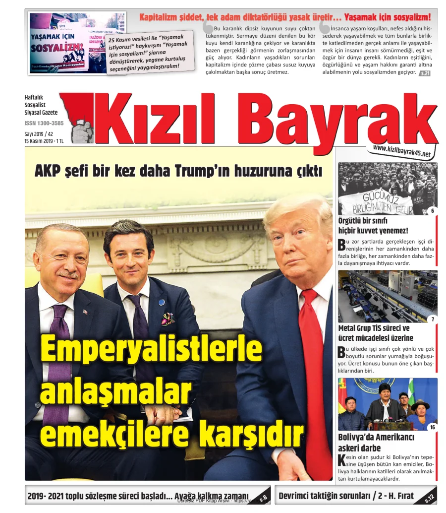 Kızılbayrak Yıl 2019 Sayı 42 15 Kasım kapak görseli