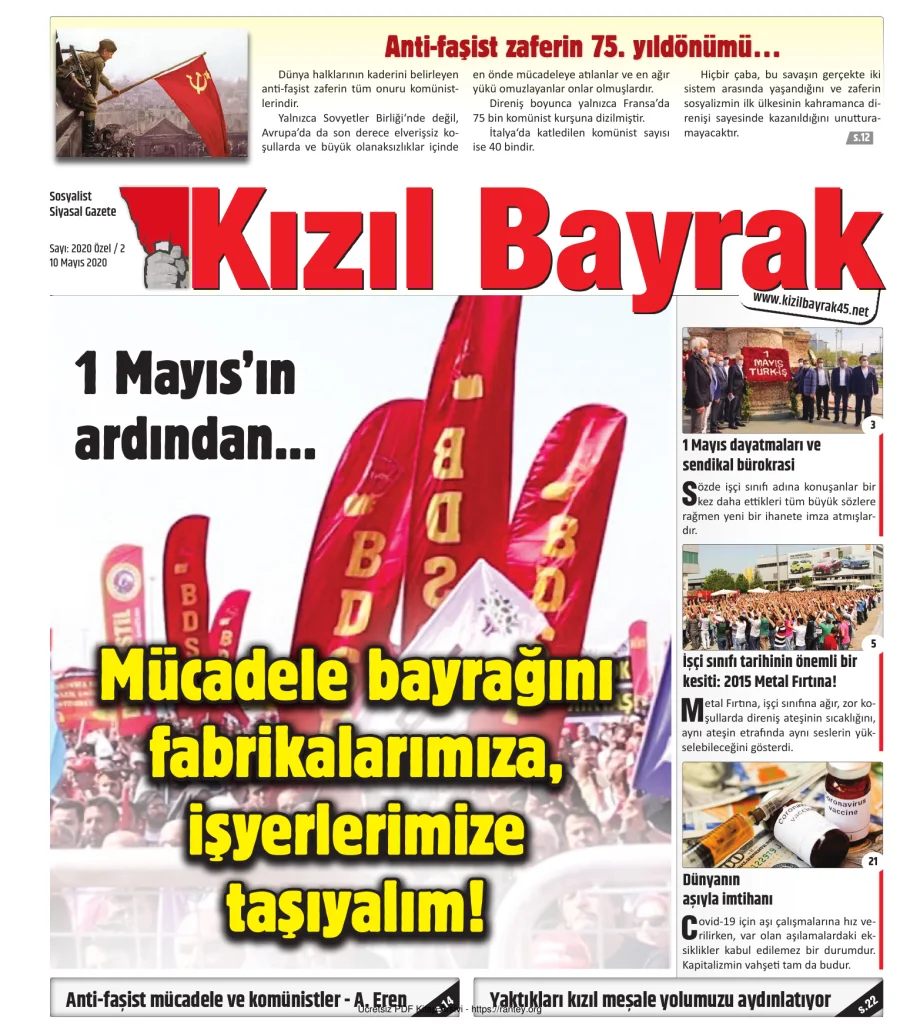 Kızılbayrak Yıl 2020 Özel Sayı 02 10 Mayıs kapak görseli