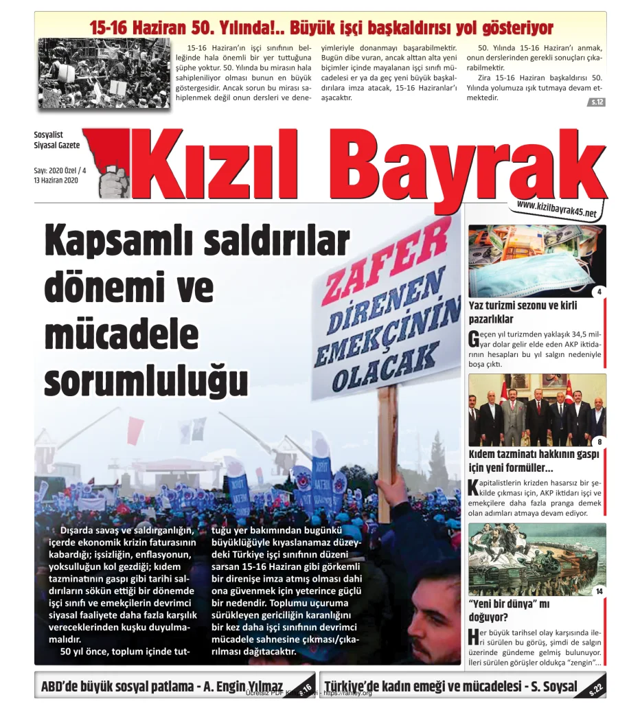 Kızılbayrak Yıl 2020 Özel Sayı 04 13 Haziran kapak görseli