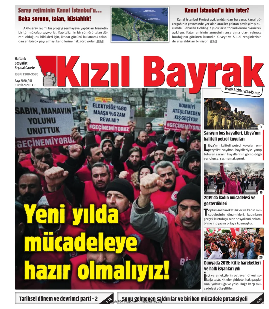 Kızılbayrak Yıl 2020 Sayı 01 03 Ocak kapak görseli
