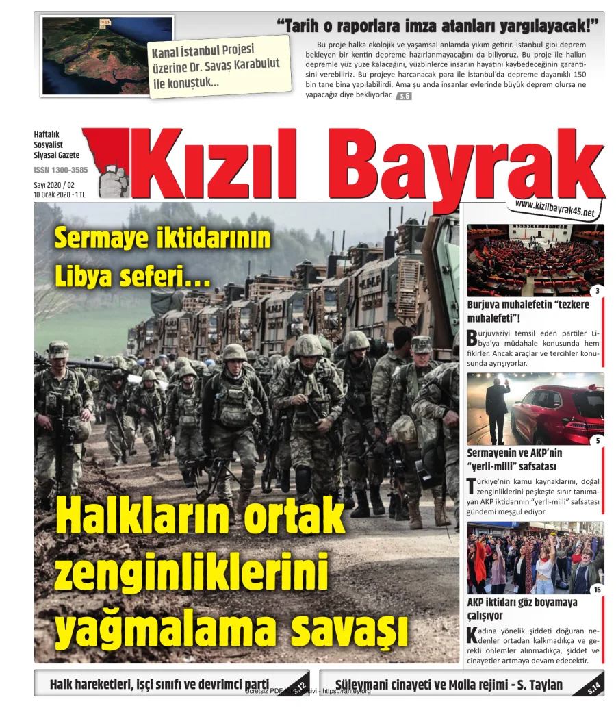 Kızılbayrak Yıl 2020 Sayı 02 10 Ocak kapak görseli