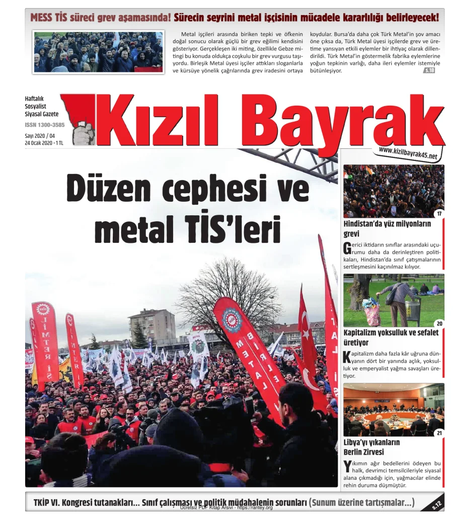 Kızılbayrak Yıl 2020 Sayı 04 24 Ocak kapak görseli