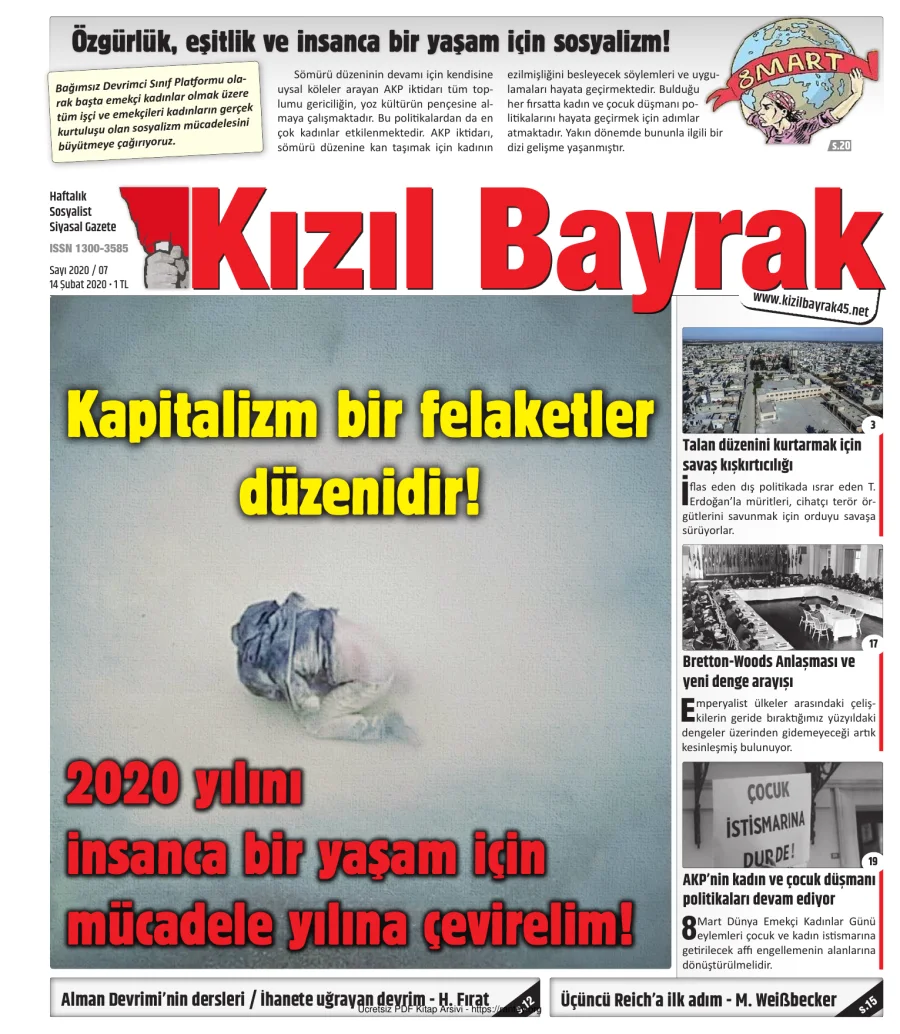 Kızılbayrak Yıl 2020 Sayı 07 14 Şubat kapak görseli