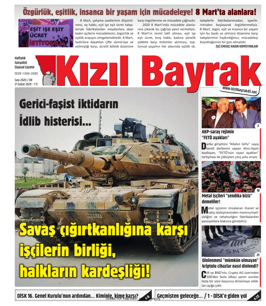 Kızılbayrak Yıl 2020 Sayı 08 21 Şubat kapak görseli