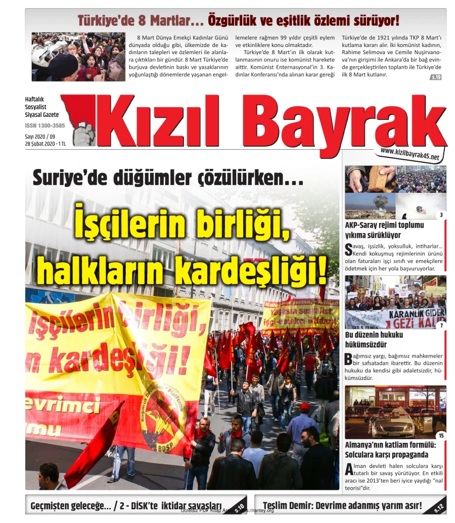 Kızılbayrak Yıl 2020 Sayı 09 28 Şubat kapak görseli