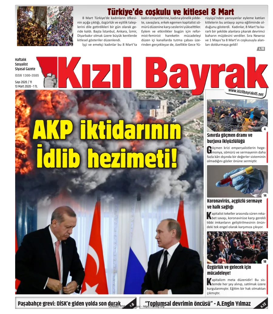 Kızılbayrak Yıl 2020 Sayı 11 13 Mart kapak görseli