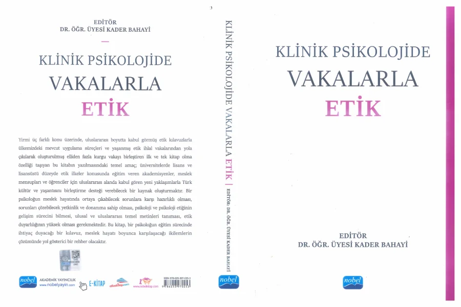 Klinik Psikolojide Vakalarla Etik PDF kapak görseli