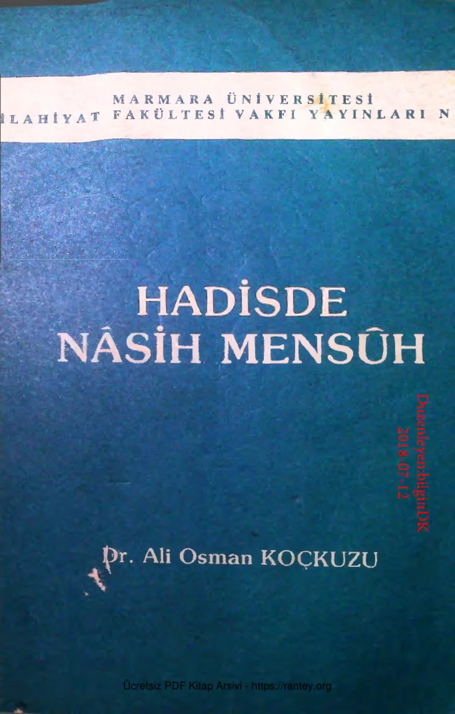 Kockuzu Hadisde Nasih Mensuh kapak görseli