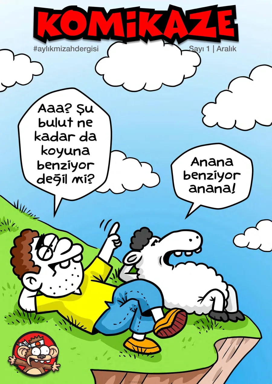 Komikaze Dergisi Sayı 01 - Aralık 2018 kapak görseli