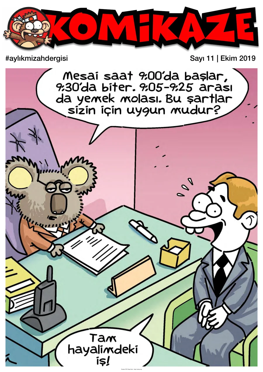 Komikaze Dergisi Sayı 11 - Ekim 2019 kapak görseli