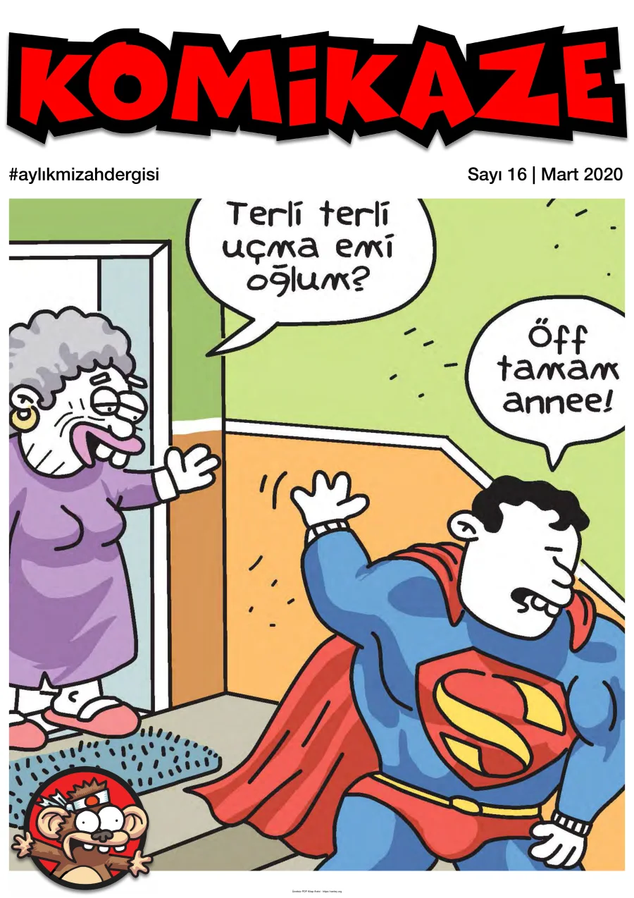 Komikaze Dergisi Sayı 16 - Mart 2020 kapak görseli