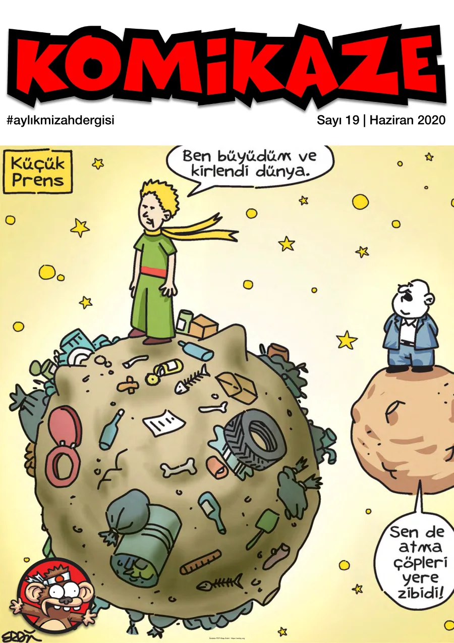 Komikaze Dergisi Sayı 19 - Haziran 2020 kapak görseli