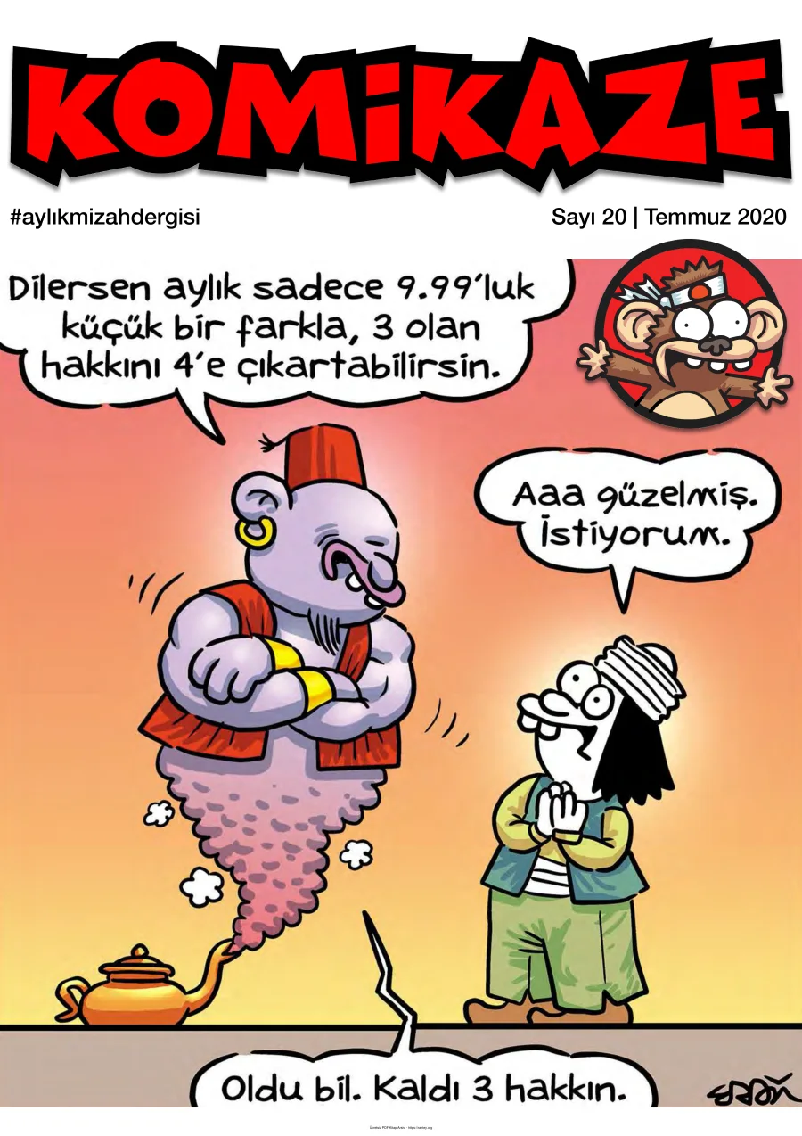 Komikaze Dergisi Sayı 20 - Temmuz 2020 kapak görseli