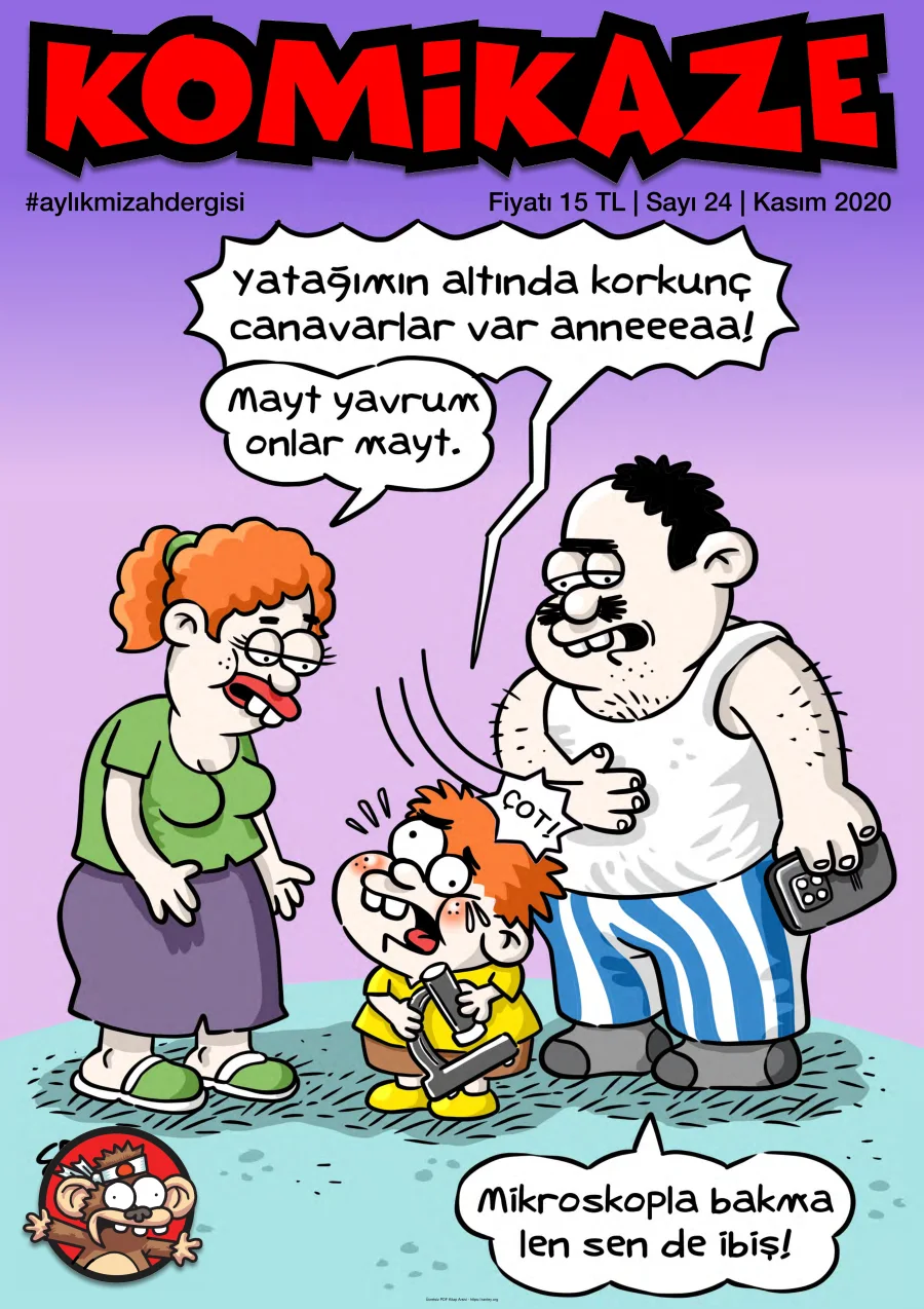 Komikaze Dergisi Sayı 24 - Kasım 2020 kapak görseli
