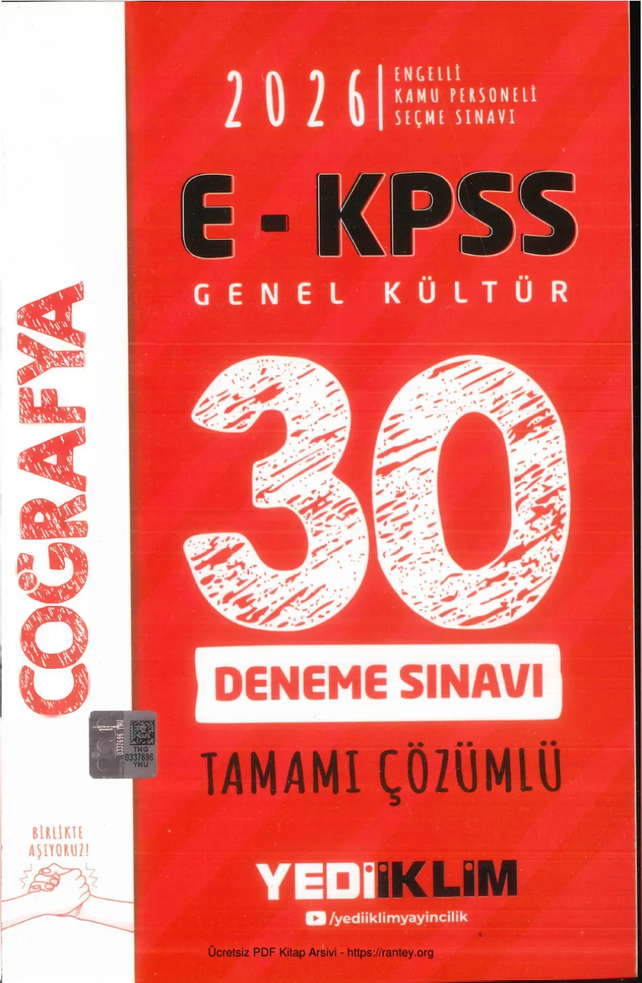 Komisyon 2026 E KPSS Yediklim Cografya 30 lu Deneme kapak görseli