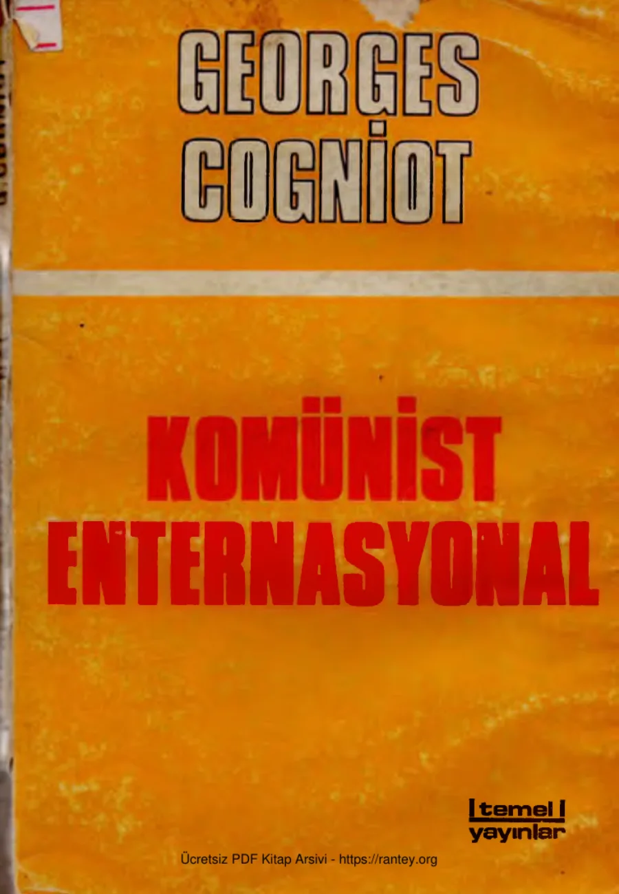 Komünist Enternasyonal kapak görseli