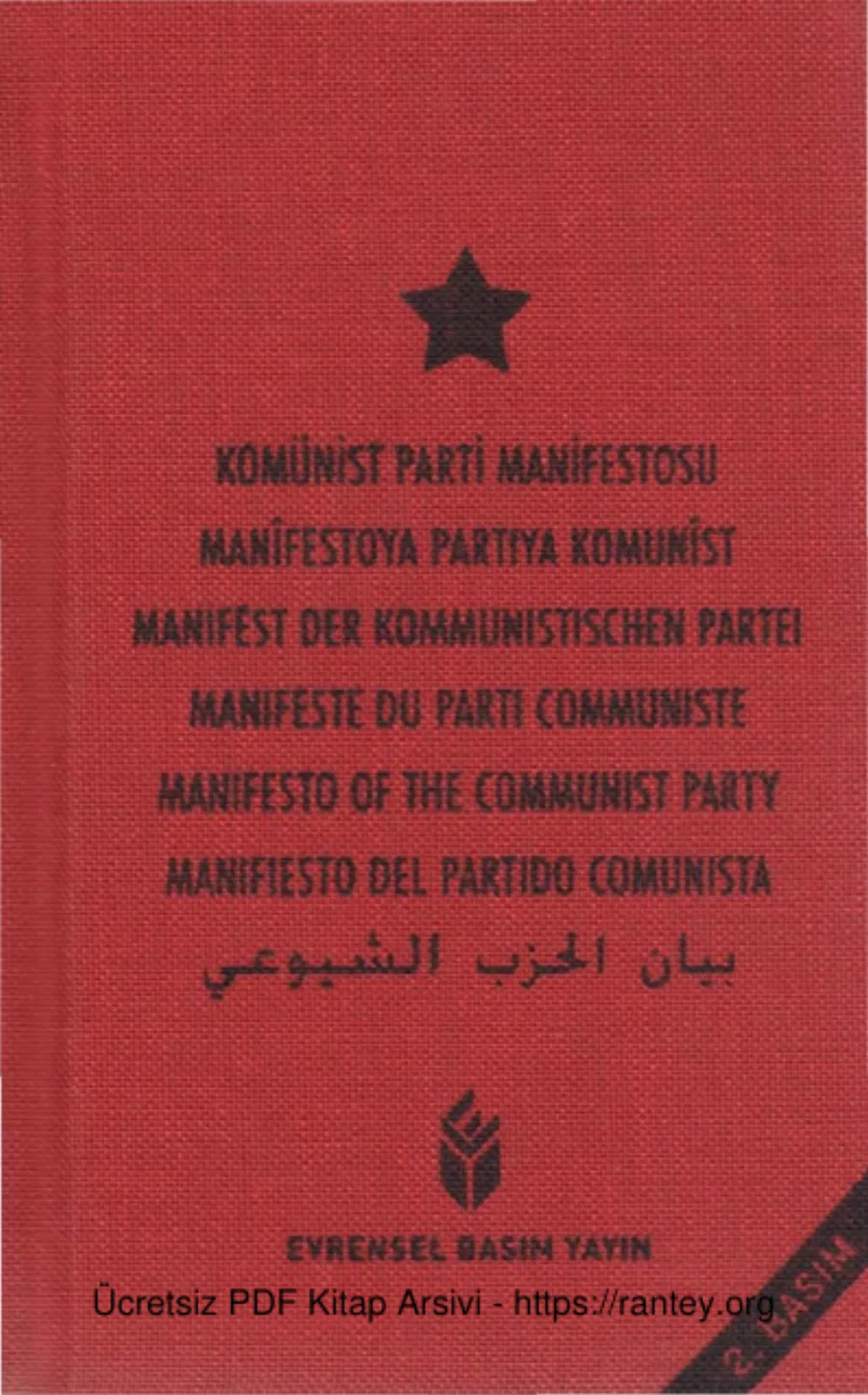 Komünist Parti Manifestosu 7 Dilde kapak görseli
