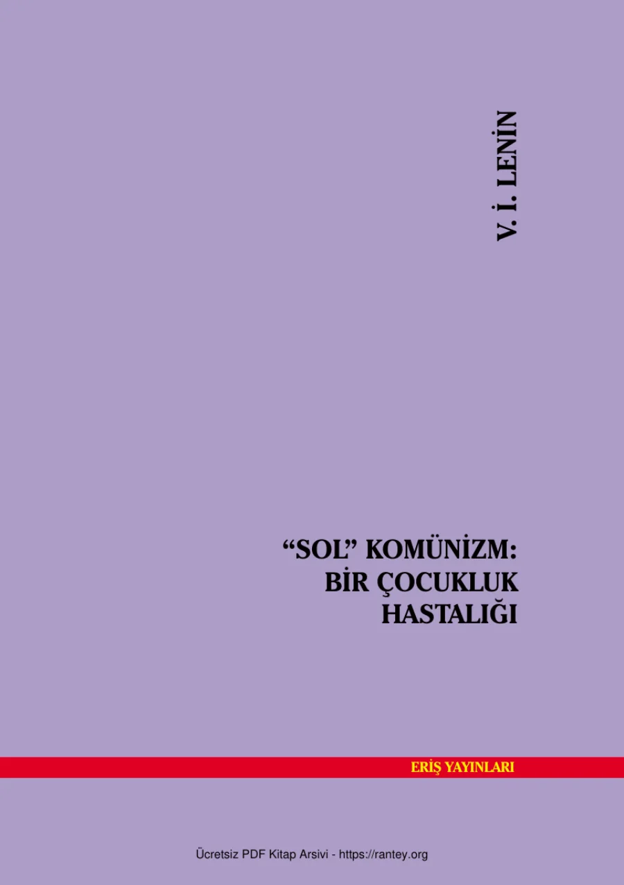 komünizm bir çocukluk hastalığı kapak görseli