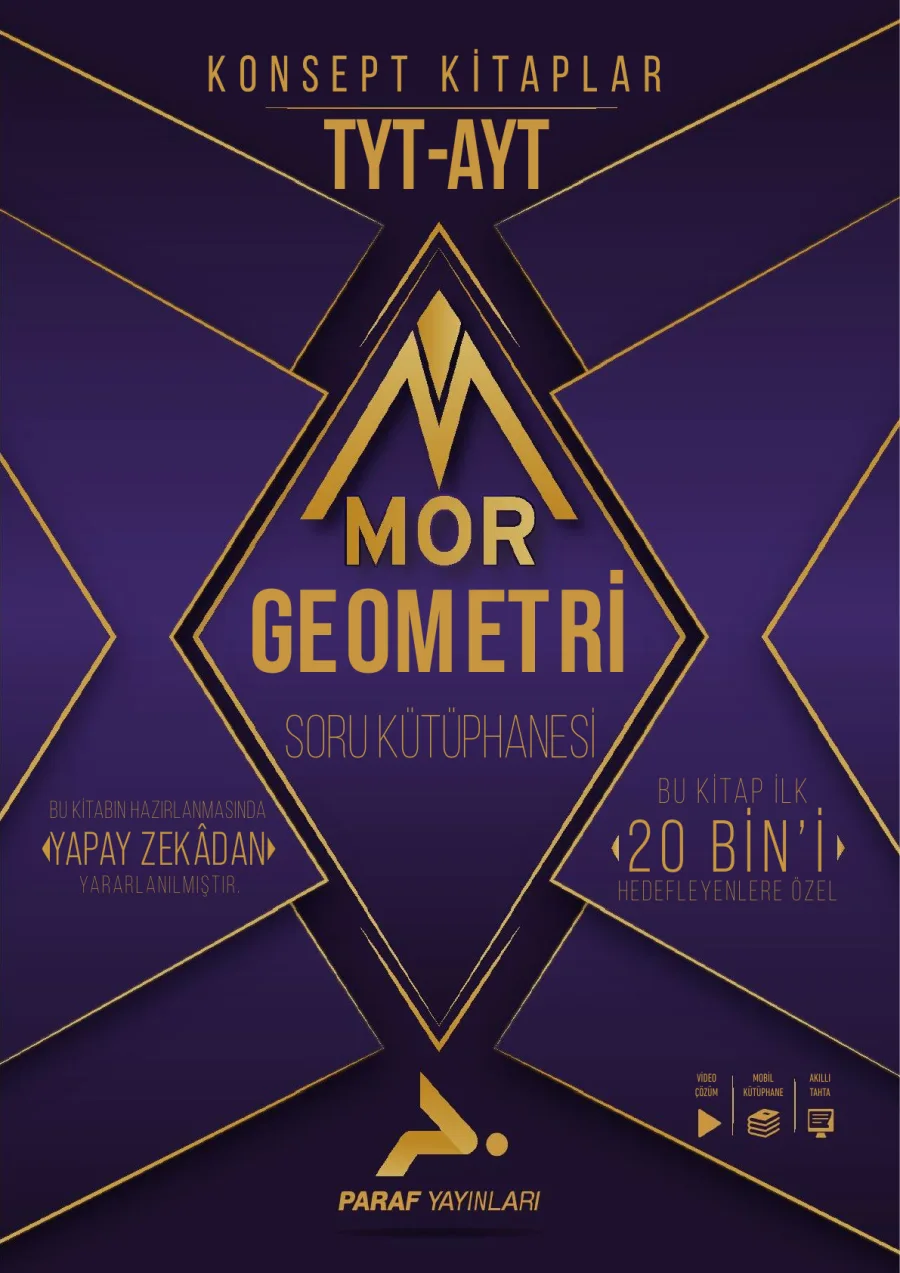 Konsept TYT-AYT Mor Geometri Soru Kütüphanesi PDF kapak görseli