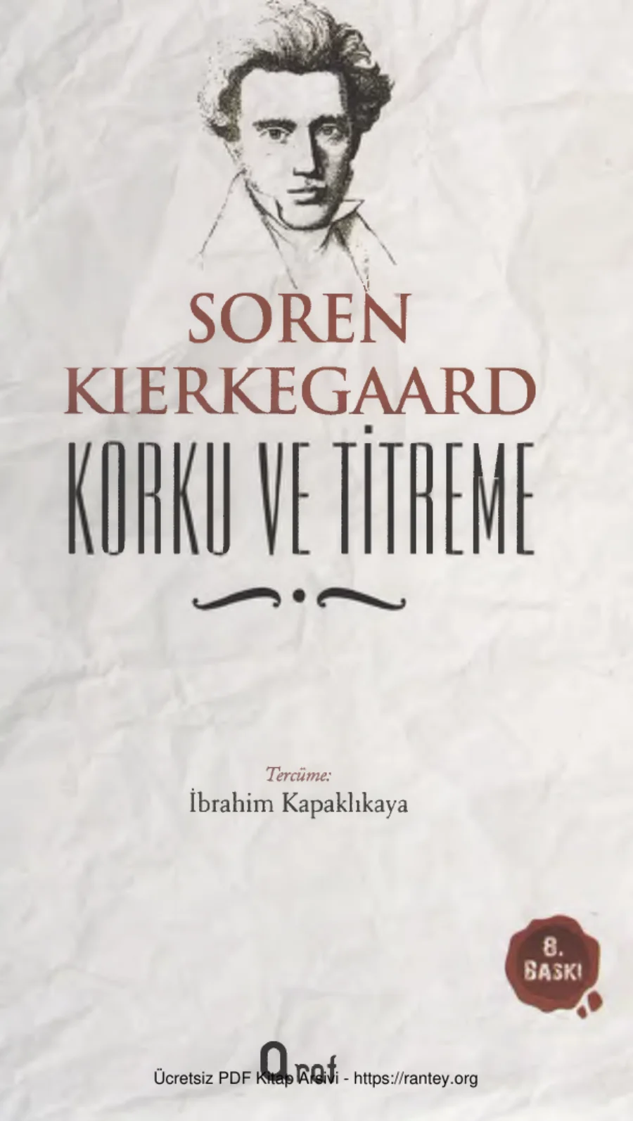 Korku ve Titreme Araf Yayınları kapak görseli