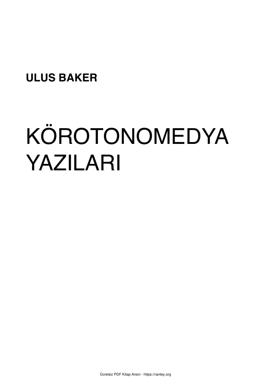 Körotonomedya Yazıları kapak görseli