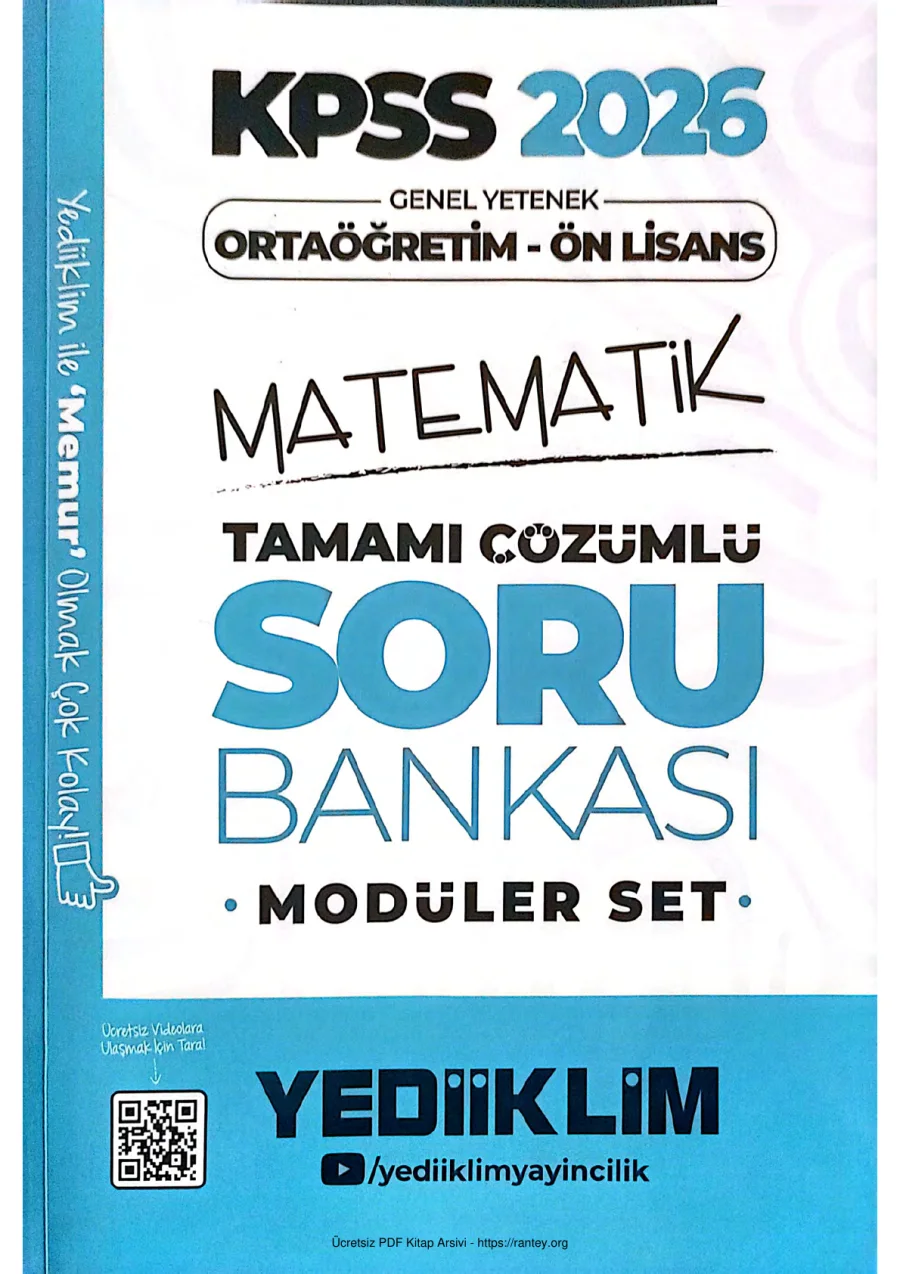 KorPiracy KPSS Matematik Soru Bankası Ortaöğret kapak görseli